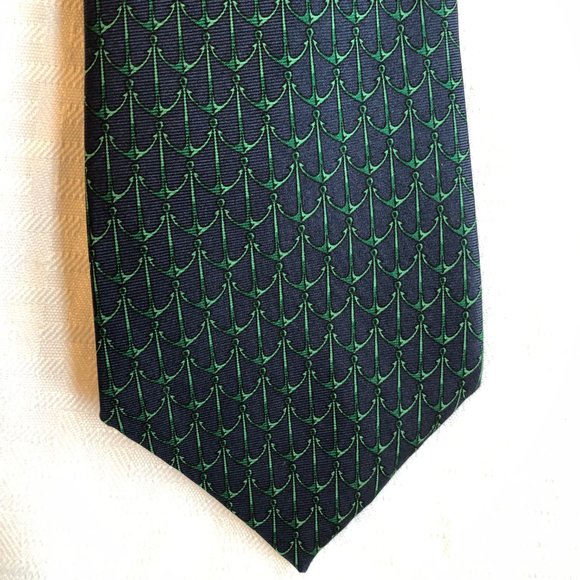 Burberry Tie with Anchor Print - Like New - Picture 2 of 4